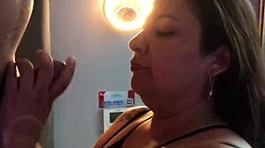 Latina in Fake Casting Cumshot