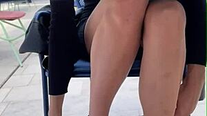 Risky Public Flashing and Doggystyle Sex with 18yo Brunette Model!