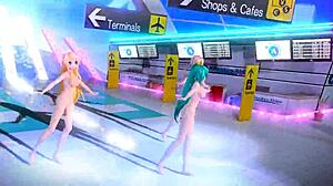 Hatsune Miku Rin & Luka Tricolore Airline Project Diva Nude Mod Full Nude