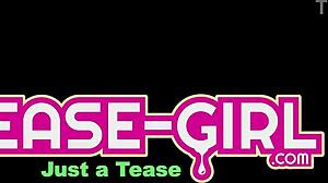 amazing teen girl with perfect body shows her tits in horny massage casting