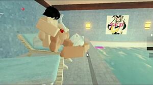 야, 내 구독자랑 거친 수영장 섹스 볼래?