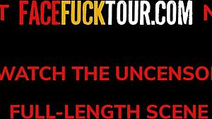 face fuck tour curvaceous latina slut nailed to the wall by big cock