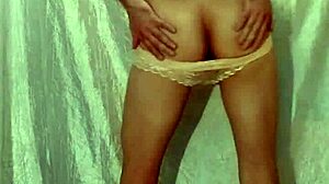 Solo Shemale Slut Slaps Her Own Ass