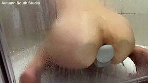 Watch Autumn South use dildo in shower?