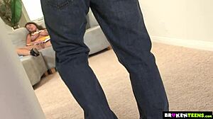 lizz tayler caught masturbating offers wild doggystyle fuck