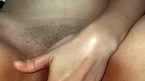 bold close-up fingering of wet pussy