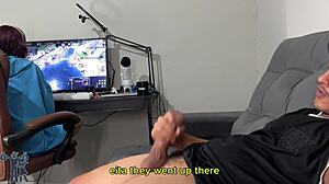 risky handjob, will she notice? english subtitles included