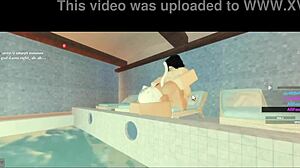 Hey, wanna see rough pool sex with my subscriber?