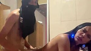 Brazilian Brunette Transsexual Delivers Ration And Stays For Fun