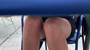 Risky Public Flashing and Doggystyle Sex with 18yo Brunette Model!