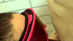 Hey, dickflash leads to cum on face in bathroom adventure