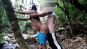 Taking A Bath In The Waterfall And Getting It In The Ass