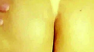 Latina teen rides cowgirl with gaping hairy beaver