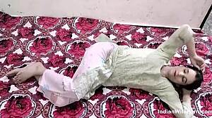 Indian Muslim milf bhabhi takes big desi dick for rough creampie action