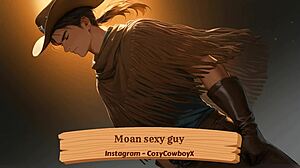 Sexy Guy Moans During Intense Orgasm