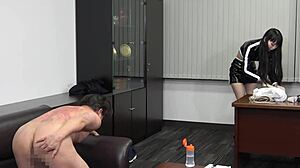 Japanese Mistress Maro Fingers Ass And Pegs With Strapon! Intense Anal Action!