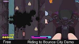 she's riding hard to bounce city, watch this demo