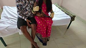 खटिये पे लिटा कर कामवाली बाई कि काउ पोजिसन मे चुदाई