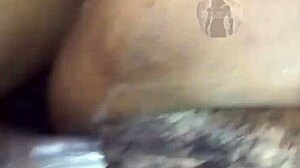 is this cheating lesbian slut ready for my big black cock in her wet pussy? she gets fucked hard and creampied.