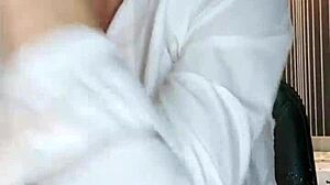 alineflavio dominates with blonde milf cum and orgasm