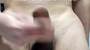 Transex Sabrina Fernandes Shows Off Big Cock, Crossdressing, Amateurs, Transsexual Monster Cock, Cumshot