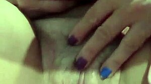 why is this old slut masturbating so wildly?