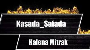 Kalena Mitrak gets fucked doggystyle while follower jerks off!