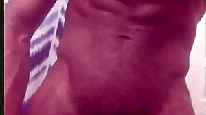 Stroking big black cock