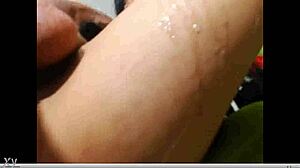 Shemale Webcam Show With Hot Cumshot Explosion on Display