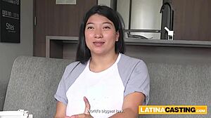 Plumper Asian Latina Titty-Fucked After Deep Throat Blowjob