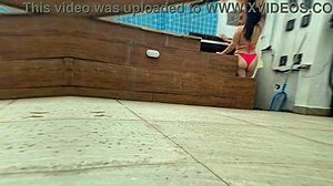 Brazilian Housewife Cheats with Pool Boy in Raw Doggystyle and Deepthroat Action.