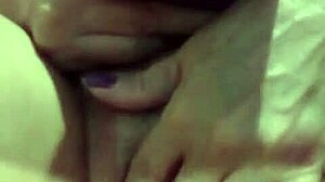 why is this old slut masturbating so wildly?