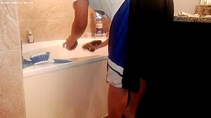 Generally Tiding Up The Bathroom Housechore Work