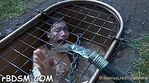 beautiful brunette feels intense pleasure in her fuck holes