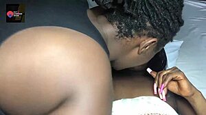 Hot African ebony ladies make out passionately. They use a new toy on their juicy wet pussies and asses, squirting in close up.