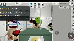 Uma orgia aleatoria no roblox brookhaven -roblox with crossdressing group oral