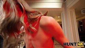 Husband watches wife in provocative cuckold scene