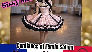 in sissy france, the hypnosis turns him into a confident sissy maid through immersive feminization