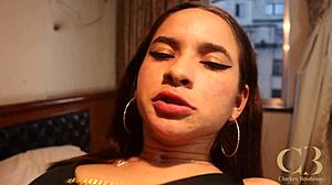 menage boss presents laurinha alice & kahfox casting action trailer with latina ass and deepthroat