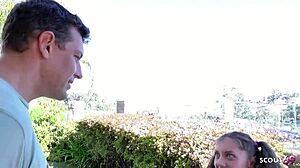 Petite cheerleader teen 18+ elena koshka tricks coach into sex at home