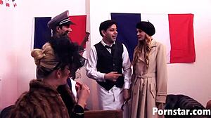 charlee chase enjoys hardcore group sex with anal, titty fuck, and blowjob?