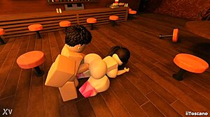 i fucked a slut in the bar with my big cock