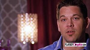 husband feels deep connection eating wife's pussy before party