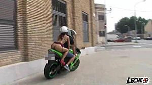 Susy gala fucks big cock outdoors!