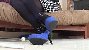 Latina Milf Doctor in Stunning Suede Shoes Teases Patient with Sexy Feet. Unbelievable Fetish!