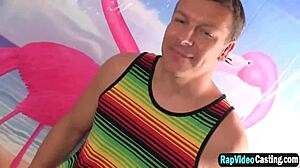 Hot latina milf engages in intense gloryhole fucking and sucking