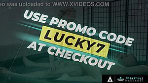 Blonde masseuse Kelsey Kane can't resist fucking her lover in nuru massage