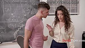 Naughty Teacher Allows Student to Ass Fuck Her in Classroom with a Big Cock Destroying Her.