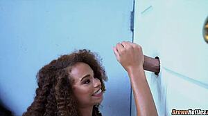 i fuck black hottie through glory hole