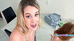 Spank your step sis and drill her hairless pussy in wild ffm